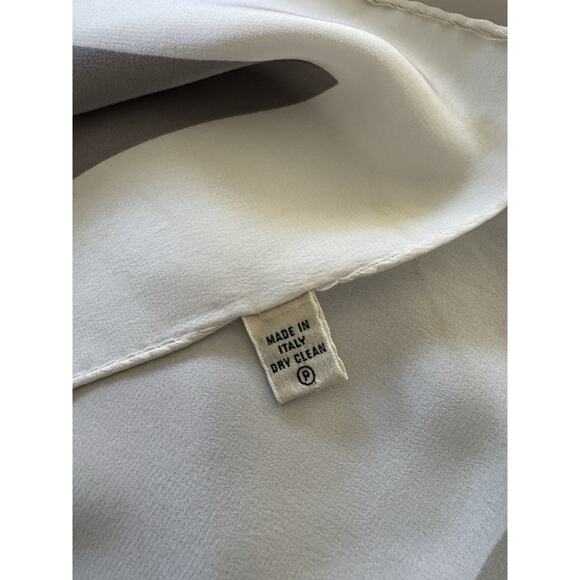 Women's Satin Silk Scarf Vintage Made In Italy Letter Print 34x34 - Picture 3 of 3